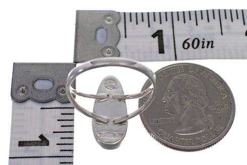 Multicolor Genuine Sterling Silver Southwest Ring Size 5-3/4 QX84789